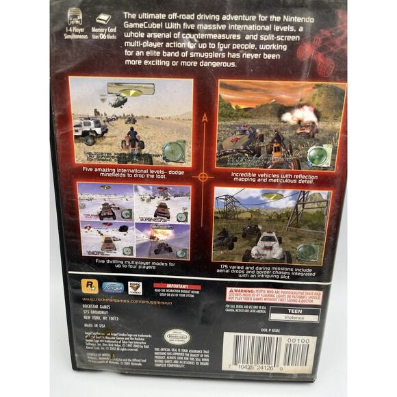 Smugglers Run Warzones Nintendo GameCube No Manual Tested And Works - Picture 2 of 5